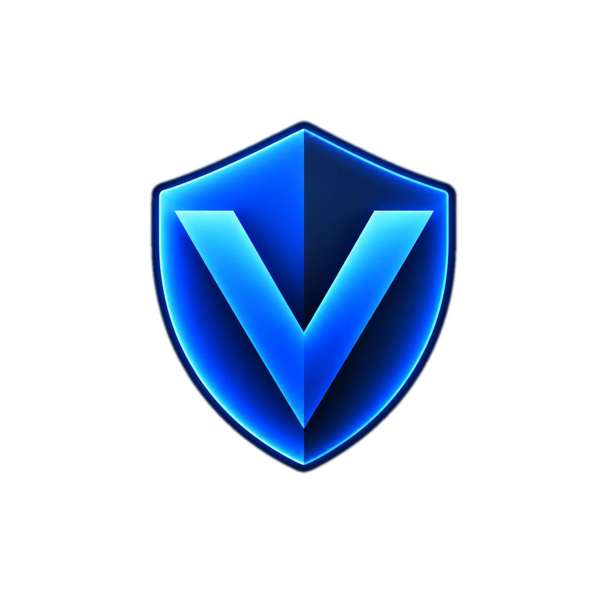 Aether VPN blue shield logo